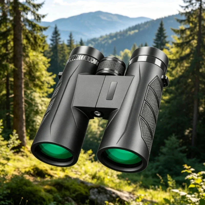 10x42 HD Binoculars For Adults Full Optical Lens Roof Prism BAK4 FMC Wide View For Bird Watching Hunting Hiking Travel Outdoor