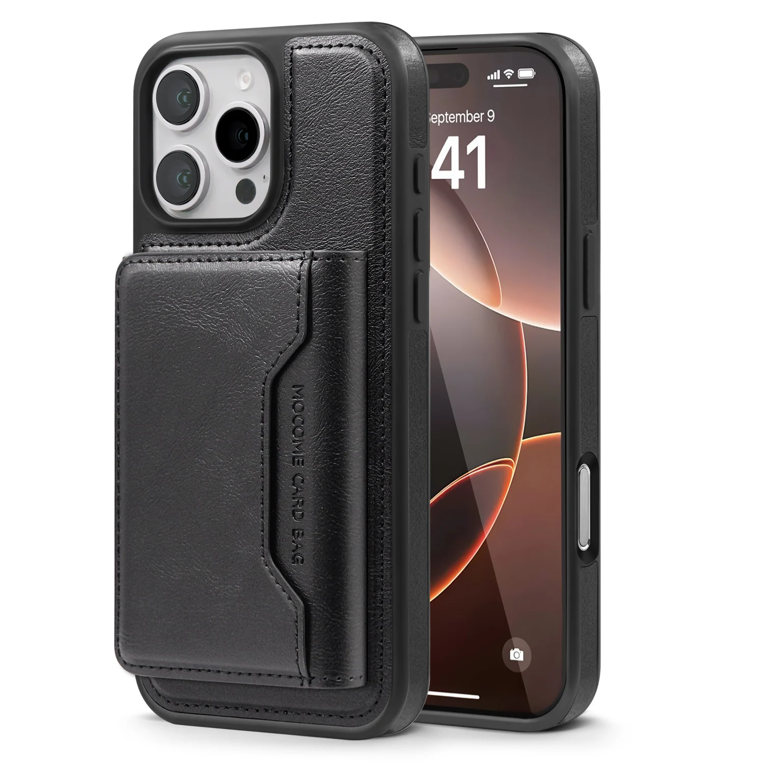 

for Magsafe Leather Case for iPhone 16 16E 15 14 Pro Max Plus 13 12 11 Cases Magnetic Wireless Charge with Card Bag Slot Cover