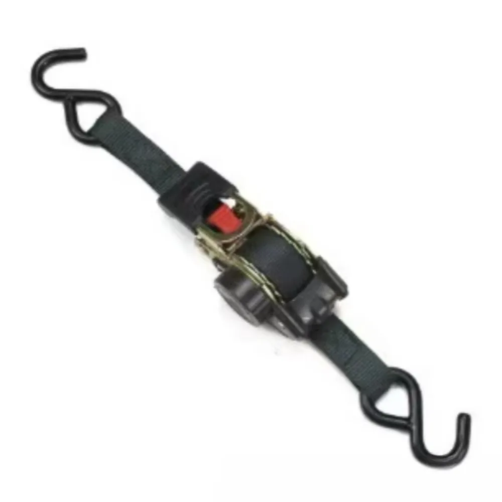 3M/2M Auto‑Tightening Ratchet Tie Down Strap, Heavy‑Duty Cargo Fastening Belt for Truck, Trailer, Yacht Boat Securement