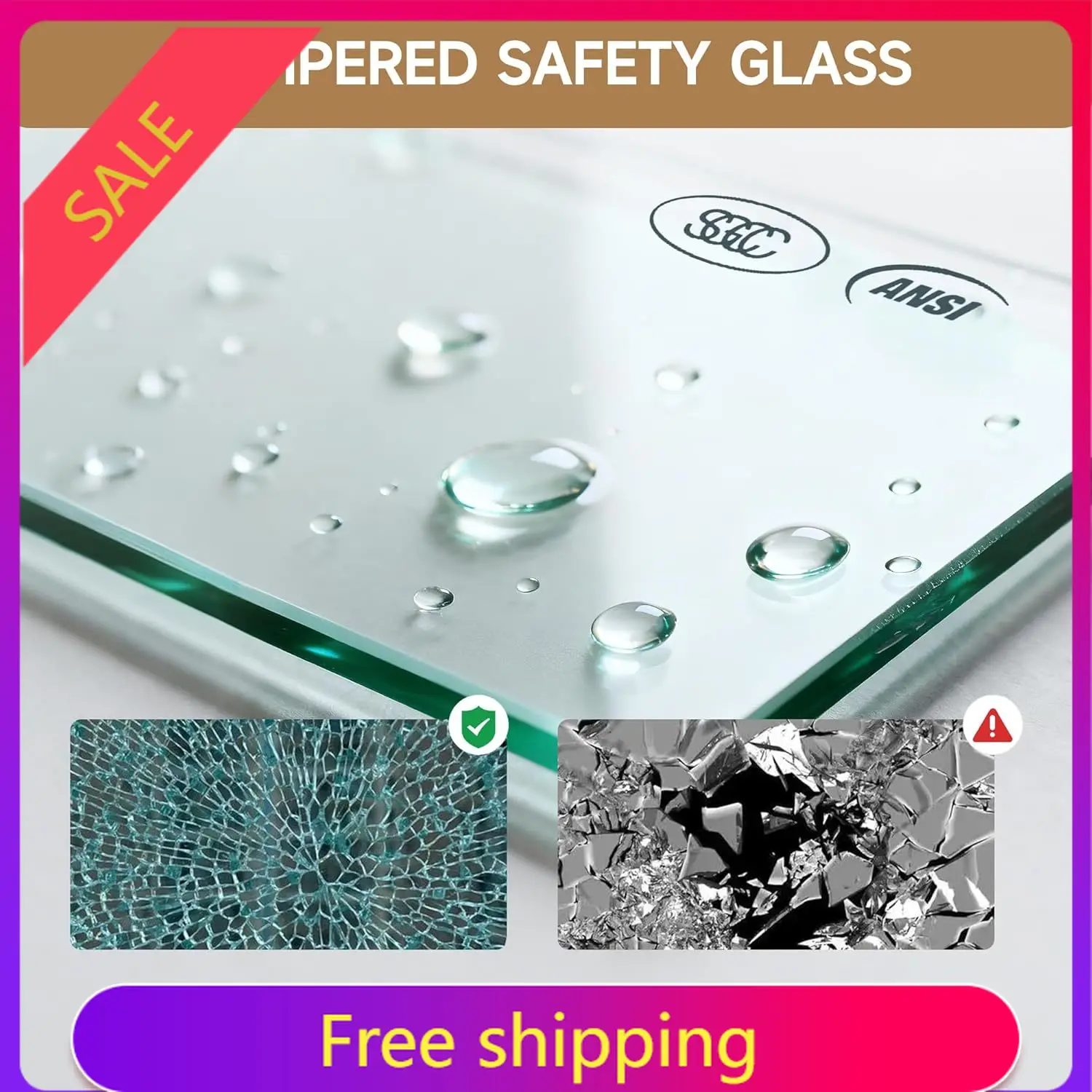 

Black Semi-Frameless Shower Doors, 50-54 in W x 76 in H, 1/4 in(6mm) Tempered Glass, Aluminum Frame, Double Sliding Shower Door