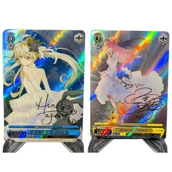 DARLING in The FRANXX WS Zero Two Animation Characters Self Made Refraction Flash Card Anime Classics Game Collection Cards Toy