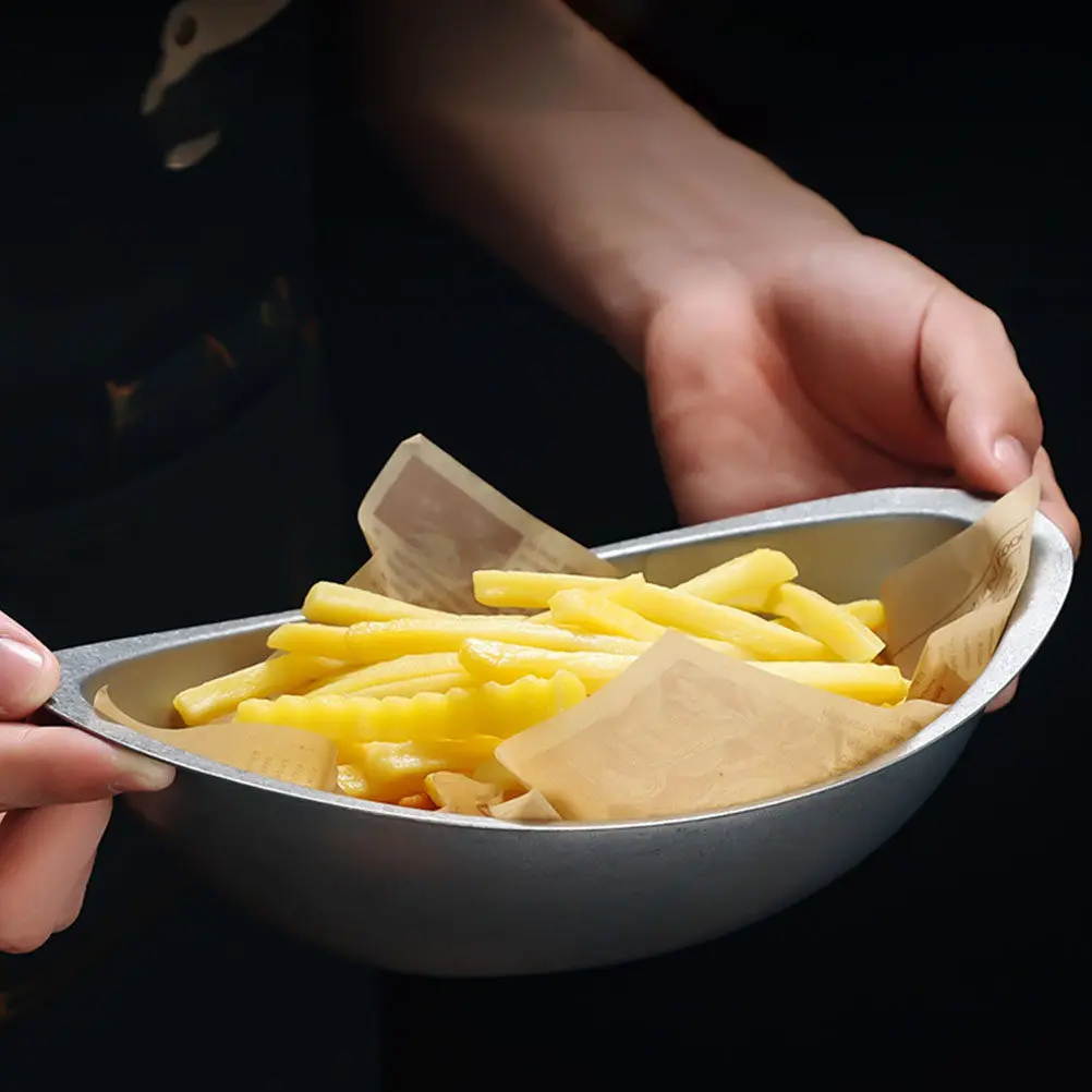 Tazón Profundo de Acero Inoxidable, Diseño Innovador, Multifuncional, para Servir Alimentos, Ensaladas, Frutas, Aperitivos, Postres, Fideos, Arroz, Cocina