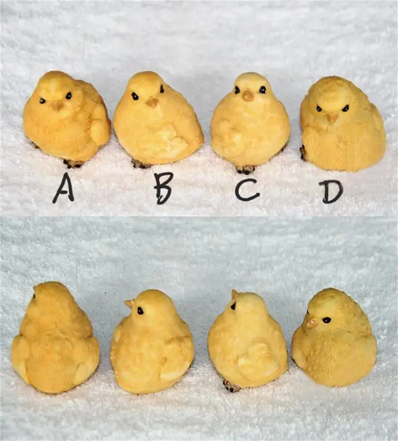 

3D Little Chick Mochi Toy Silicone Mold Concrete Cement Candle Aroma Plaster Mold Fondant Cake Candle Mold Tool