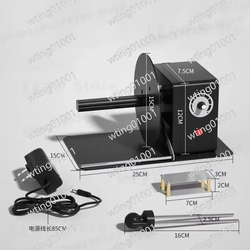 for Rewinder Compact Desktop Electric Winding Device Mini Tag Spooler Efficient Portable Coil Turner for Small Labels