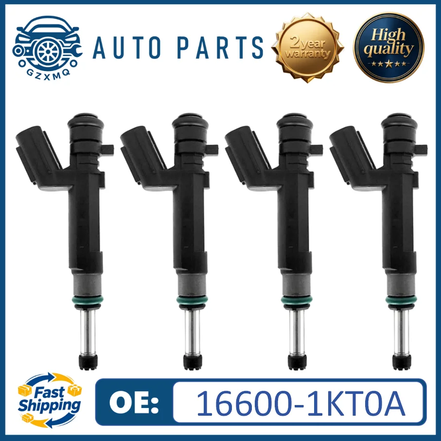 16600-1KT0A 4pcs Fuel Injectors For Nissan Versa 2012-2019 For Versa Note 2014-2016