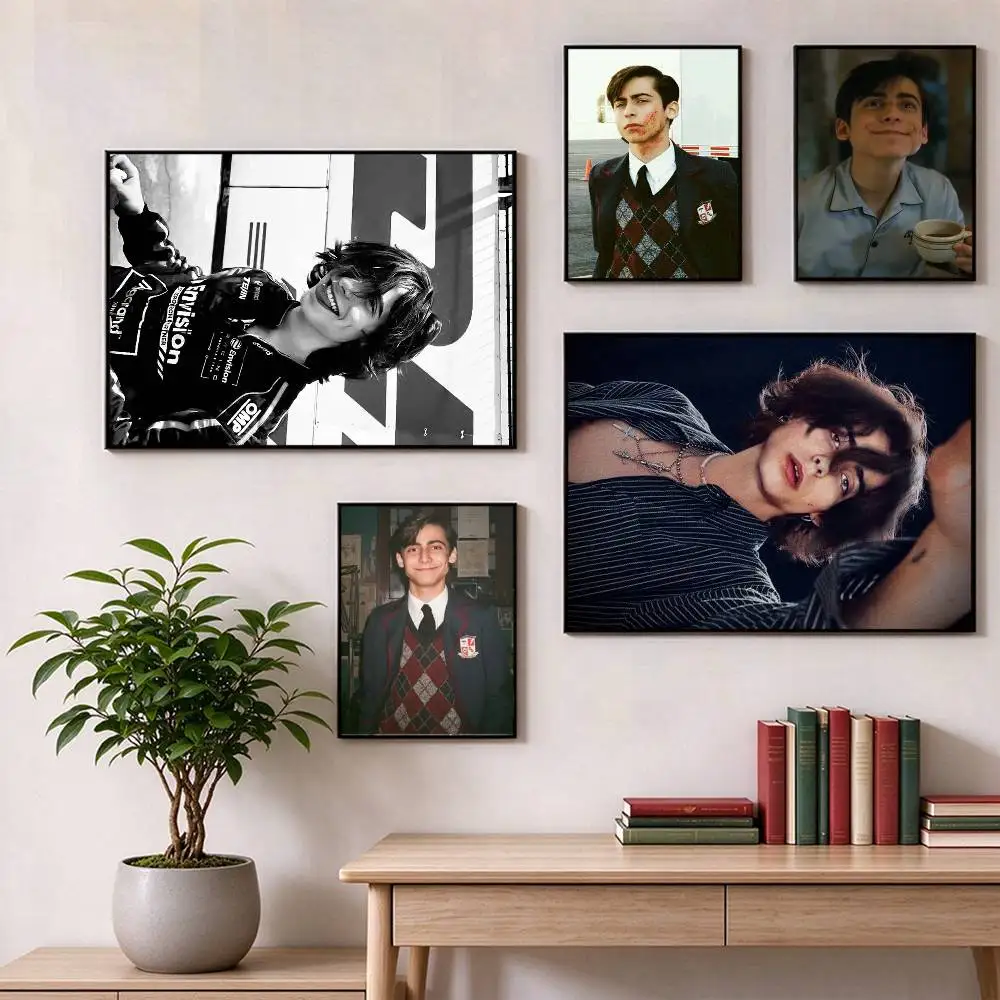 Aidan Gallagher  Poster Waterproof Wall Art Sticker For Bar Living Room Vintage Decor High Quality Print Gift