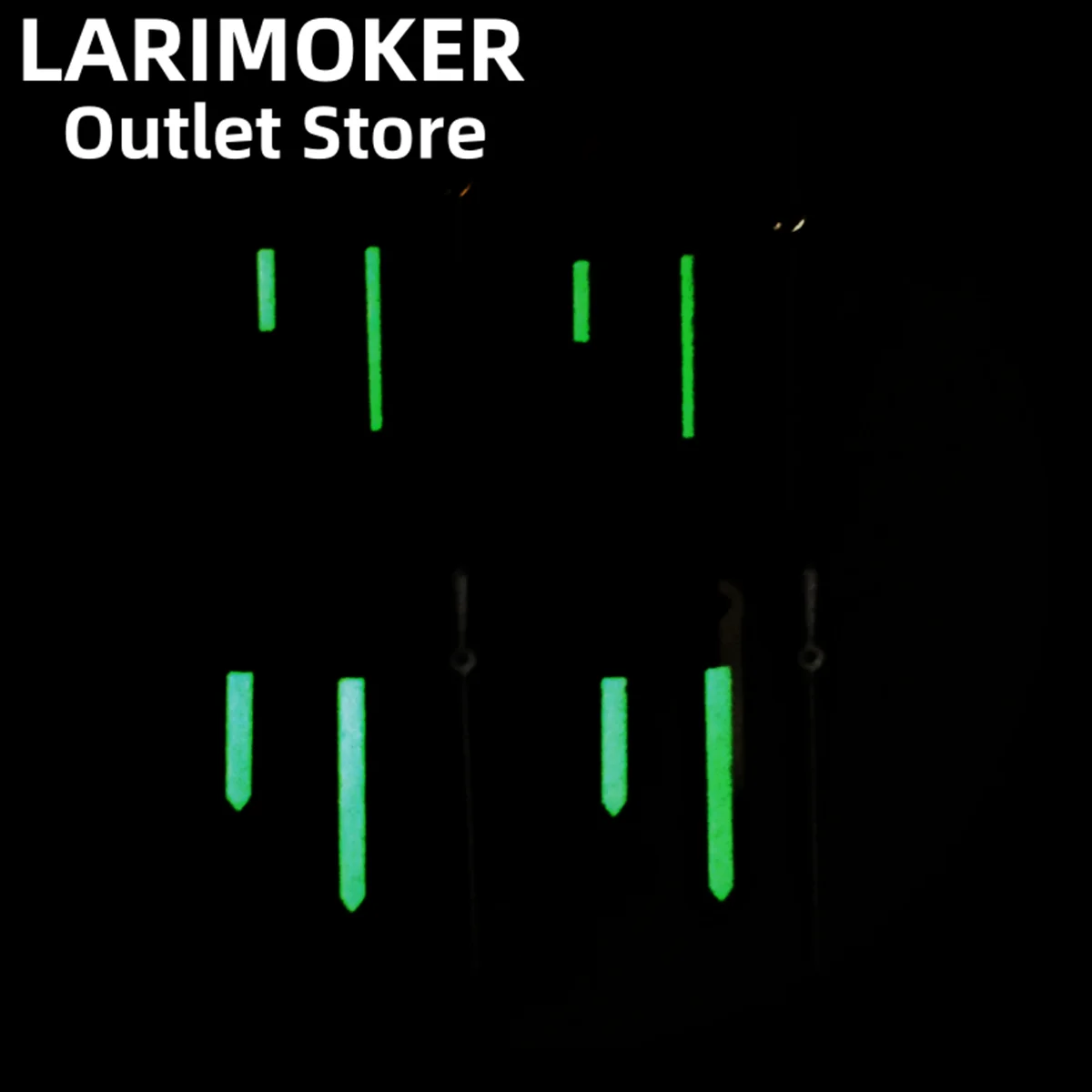 LARIMOKER fit NH35A NH36A 4R35 4R36 7S26 PT5000 Green Luminous Watch Hand Silver/Rose Gold Edge Needle Set Watch Accessories