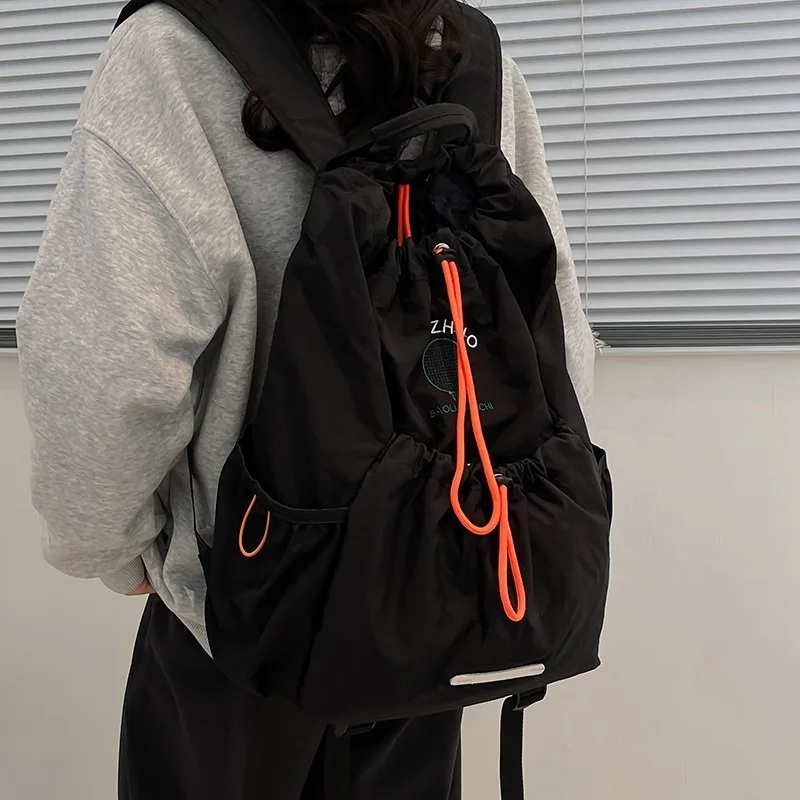 lulu backpack high quality embroidery tennis rucksack portable tablet outdoor travel lulu school bag factory