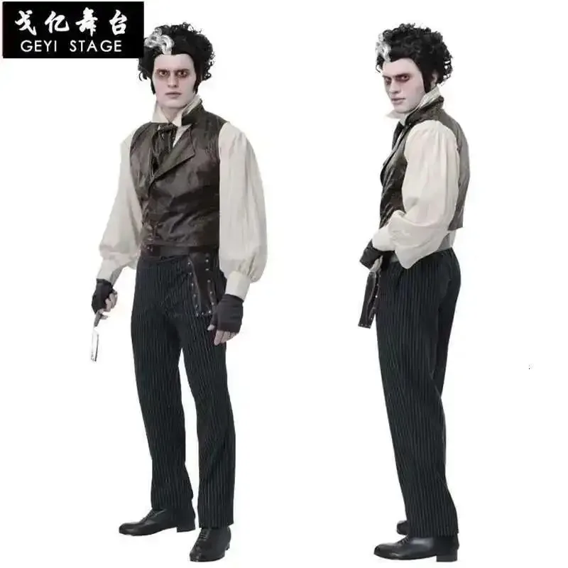 

DY20New sweeney todd coslive weeney todd sweeney todd: fleet street barber demon movie cosplay dress for adult man25