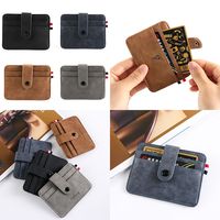Men's Coin Purse Money Pocket Multi-card position Card Holder ID Credit Case Small Wallet Leather