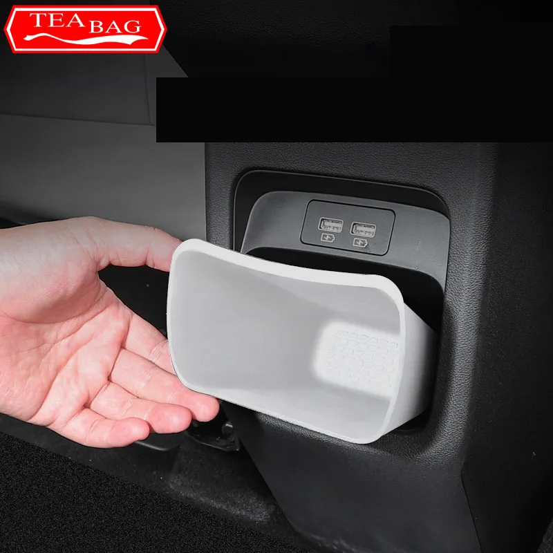 For BYD Yuan Pro Yuan UP EV 2024 Car Styling Rear Storage Box Interior Second Row Armrest Storage Box Auto Modified Accessories