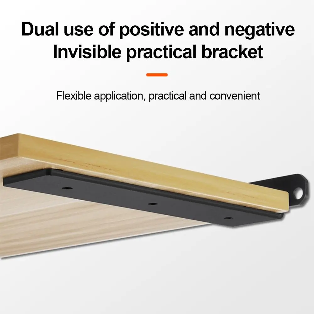 Concealed Wall Mounted Multi-functional Furniture Holder Right Angle Bracket Desk Shelf Holder Hardware