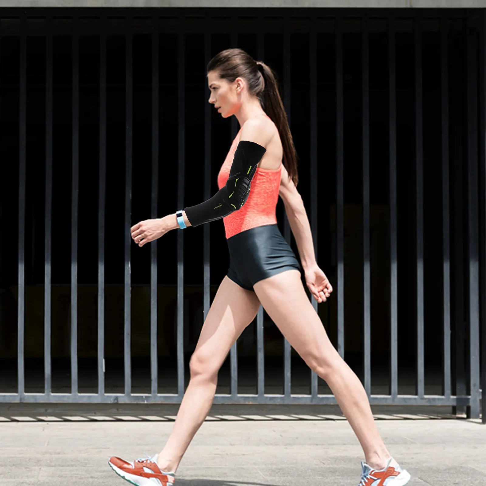 

Налокотник для мужчин и женщин, противоскользящий, компрессионный, дышащий, защитный, с толстой подкладкой