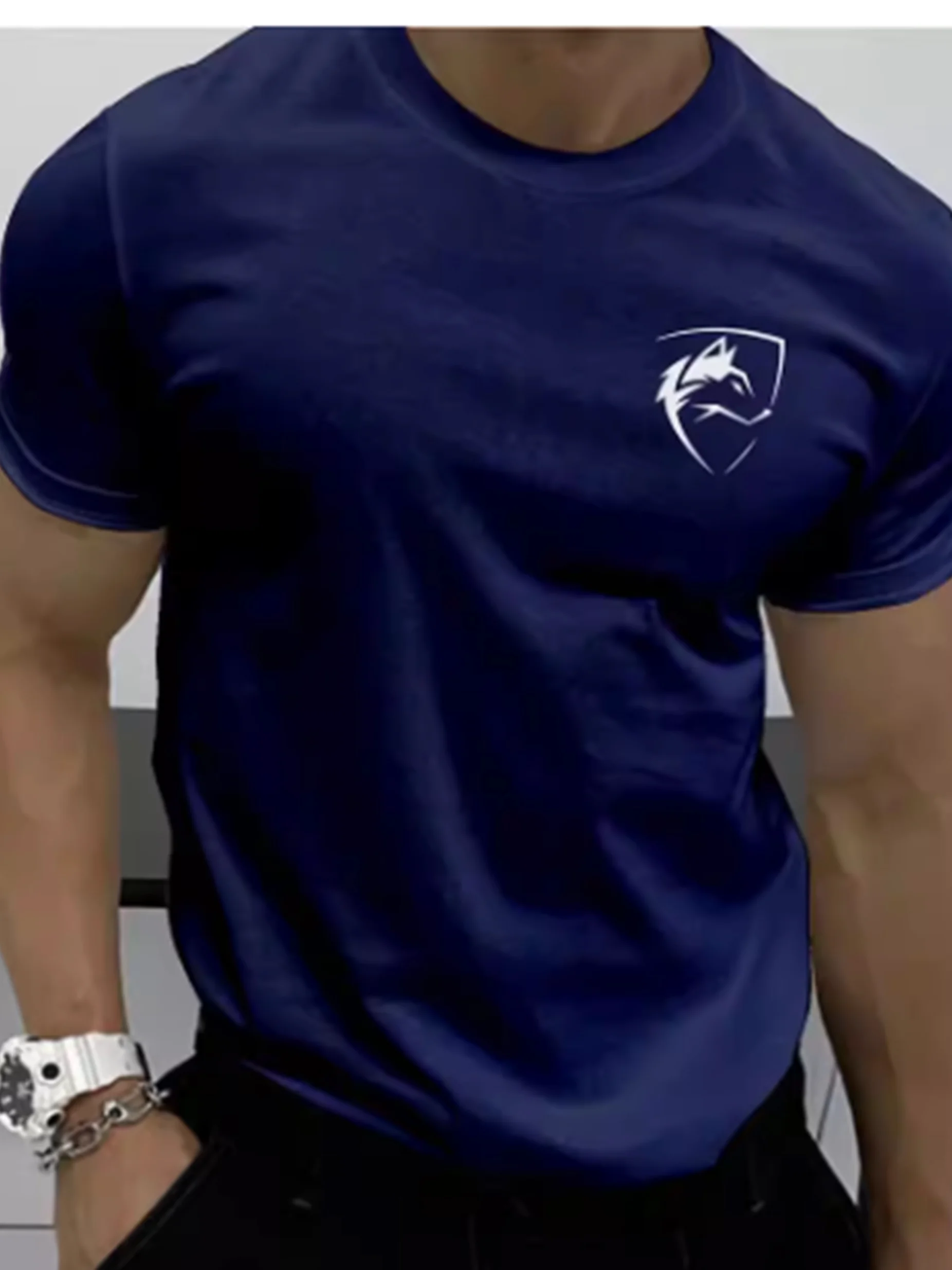 3D Printed round Ne Sports ort Sve T-irt Youth Faion Slim Fit Summer Casual Wear ort Sve Spor Sle