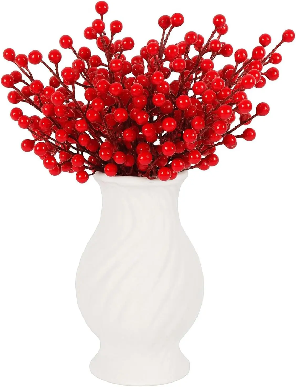 

36 шт. искусственные стебли красных ягод — 8,6-дюймовые рождественские ветки падуба для елок и домашнего декора