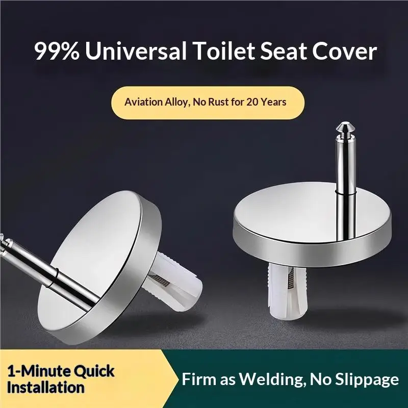 Toilet Seats Toilet Hinges Accessories Fixing Bolts Plumbing & Fixtures Stainless Steel Toilet Lid Hinge For Back-to-wall 1Pair