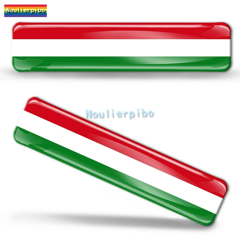 3D Car Sticker Hungary Flag Sticker Epoxy Dome Sticker Car Modeling Motorcycle Decoration Laptop Mobile Phone Trolley Case Decal