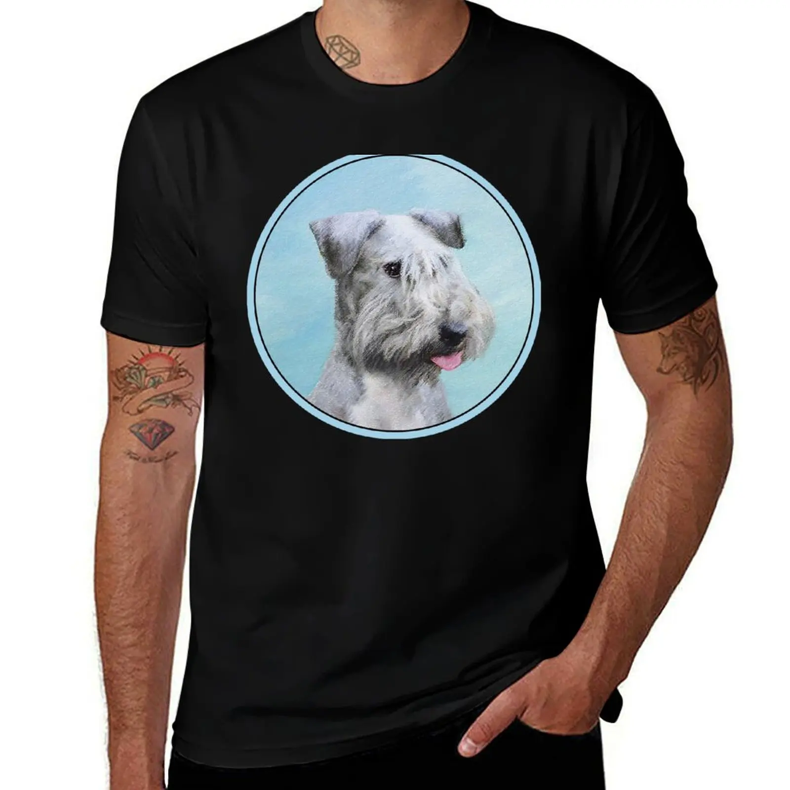 

Terrier T-Shirt - man for for Painting Cesky shirts Cute T-Shirt Original man Art shirts t Dog men graphic t