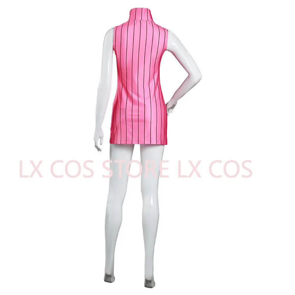 Anime  Diane Cosplay Costume Women Sleeveless Dress Pink Suit Halloween Carnival Clothes