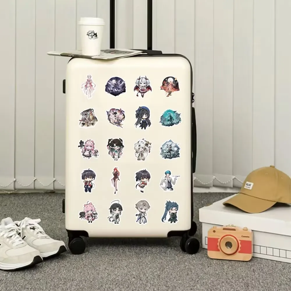 2D 휴대폰, 일기장, 여행 가방, 노트북 및 냉장고의 DIY 장식을 위한 새로운 "Mingchao" 스티커 120개