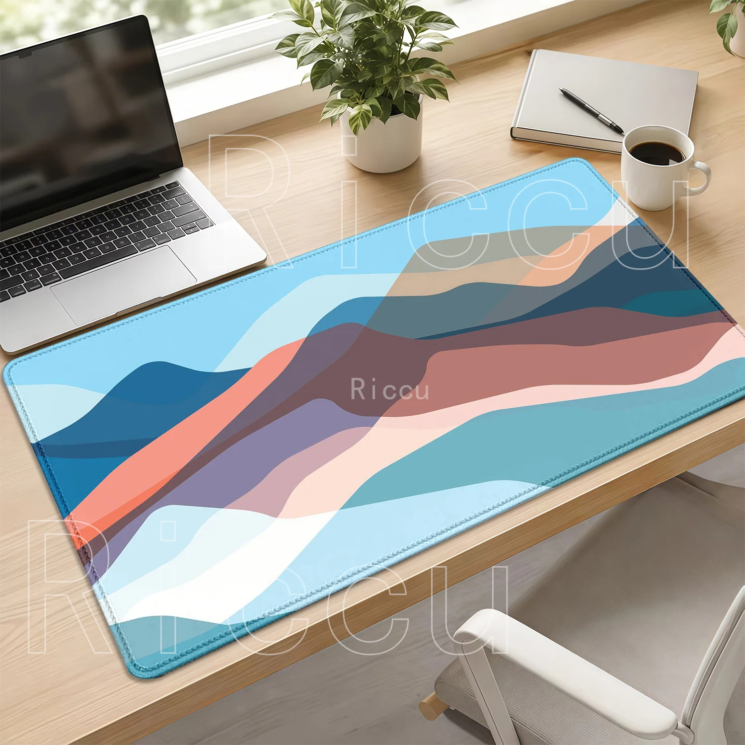 Mousepad Sunset Mountain Scenery Speed Large Mouse Pad Office Accessories Overlock Big Rubber Non-slip Base HD Printing Desk Mat