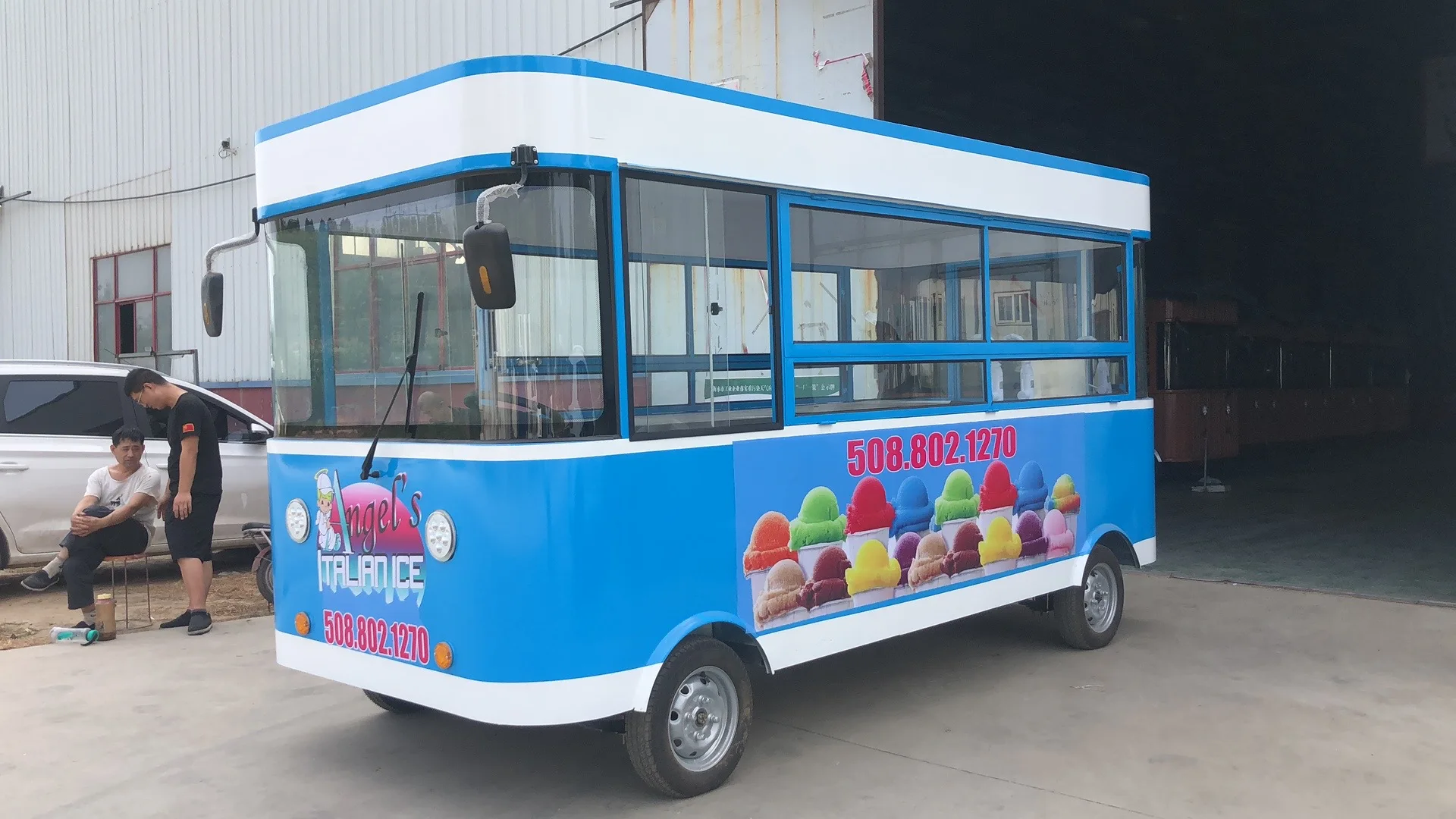 하이 퀄리티 다기능 모바일 스낵 판매 전기 푸드 카트, 버거 자판기 푸드 카트, 바퀴 4 개