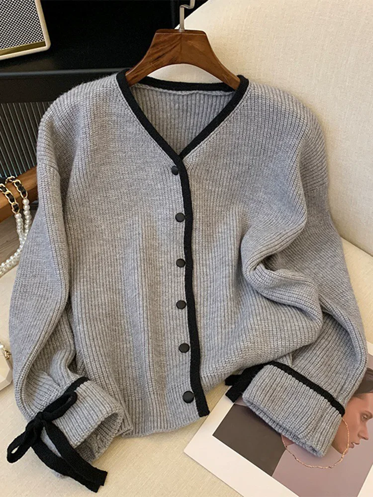 Luźny, dzianinowy kardigan w p – Women'S Fashion Gilet recenzja i cena