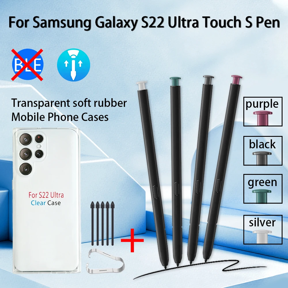 Für Samsung Galaxy S22 Ultra Stylus S Pen Touch-Stift Ersatzstift mit Ersatzspitzen & Langlebiger TPU-Schutzhülle – Detail 2