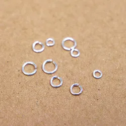 10 PCS 925 Sterling Silver Jump Ring Open Loop DIY Jewelry Making Components Split Rings Accessories Supplies