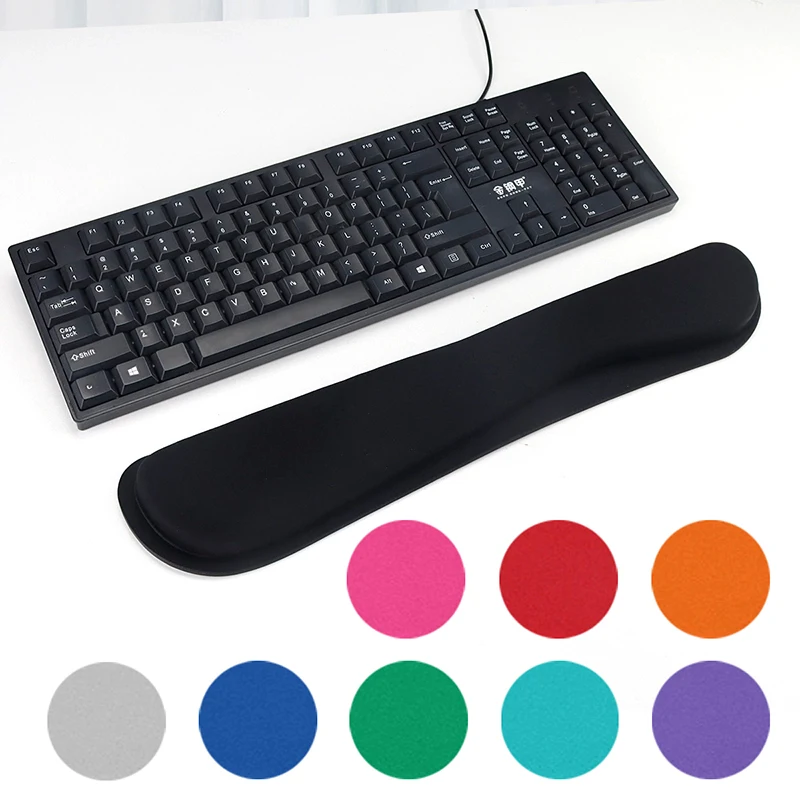 Foam Wrist Support Mouse Mat Keyboard Pad Wrist Rest Pad Easy Typing Durable Non-Slip Mouse Pad School Office Supplies