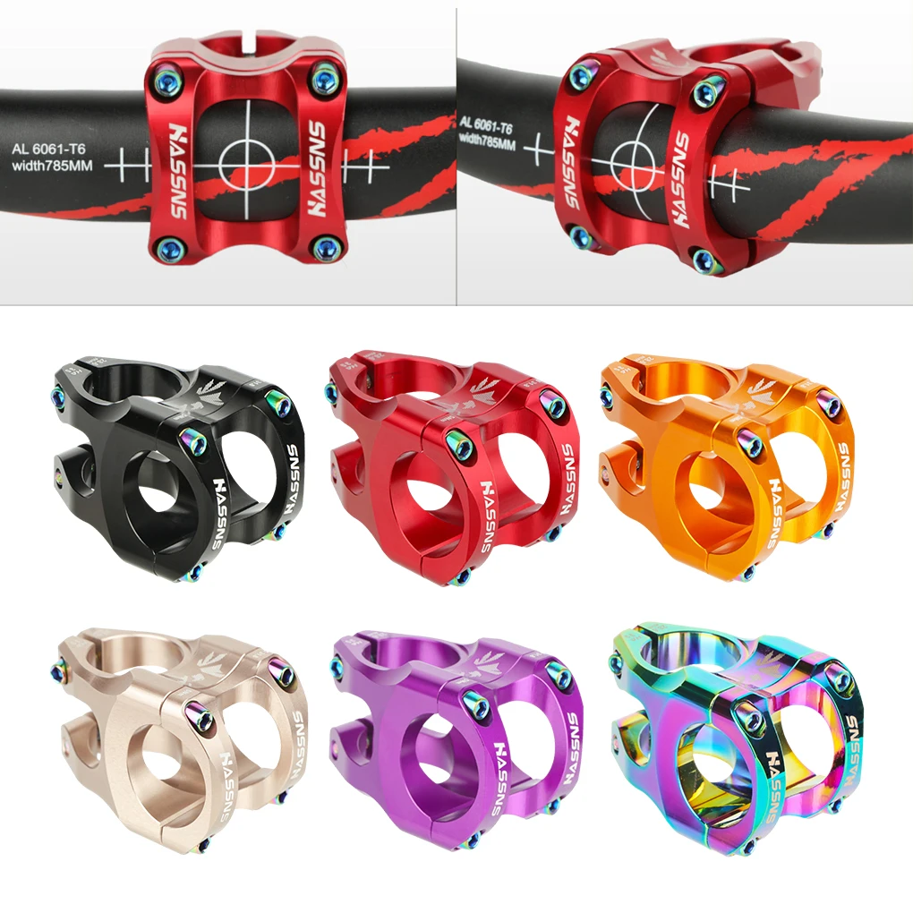 Mountain Bike Handlebar Stem For Personalized Style And Short Handle orange Choose Multiple Colors Bike accessory tool