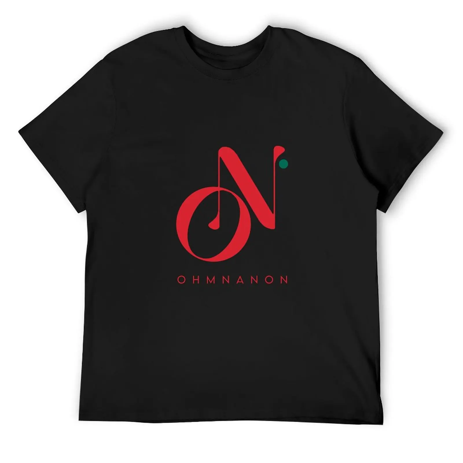 OhmNanon Logo T-Shirt boys animal print kawaii clothes tops big and tall t shirts for men