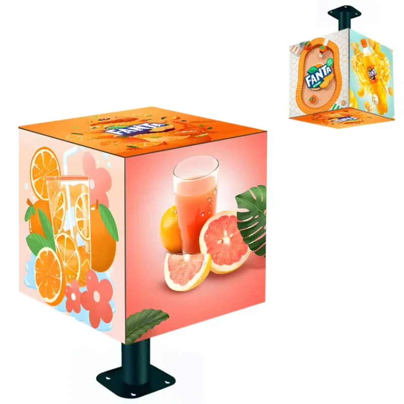 Shopping Mall Cube LED Advertising Video Screen Outdoor and Indoor Full Color P2.5 P3 P4 Cube LED Display Screen