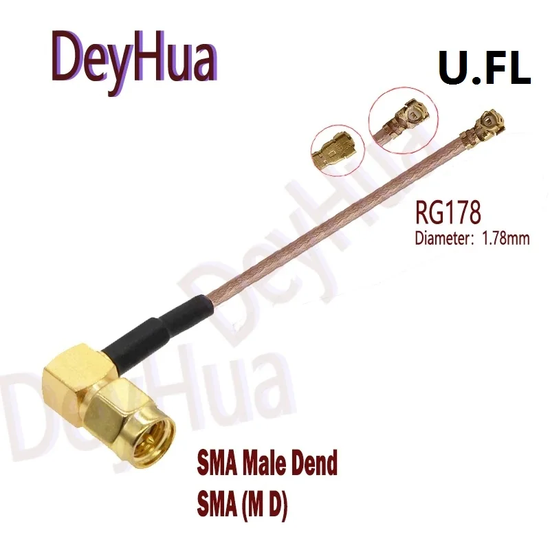 5 adet IPX UFL IPEX4 anten kablosu rf 1.13 0.81 RG178 kablo SMA dişi erkek kablo IPEX/UFL kuyruk fiber kablo montajı