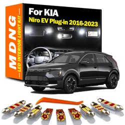 MDNG 13Pcs For KIA Niro EV Plug-in 2016 2017 2018 2019 2020 2021 2022 2023 Interior LED Bulbs Dome Reading Light Kit Accessories