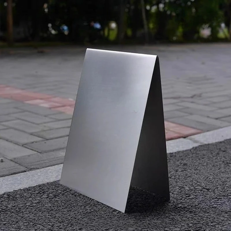 Floor-standing stainless steel signboard standing Internet celebrity photo punching mirror billboard coffee shop display board