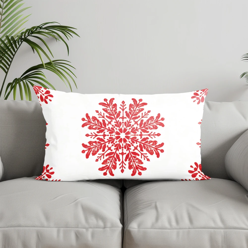 ديكور المنزل عيد الميلاد الصنوبر وهولي وسادة مناسبة ل أريكة غرفة نوم سيارة وسادة غطاء وسادة مستطيلة الظهر وسادة