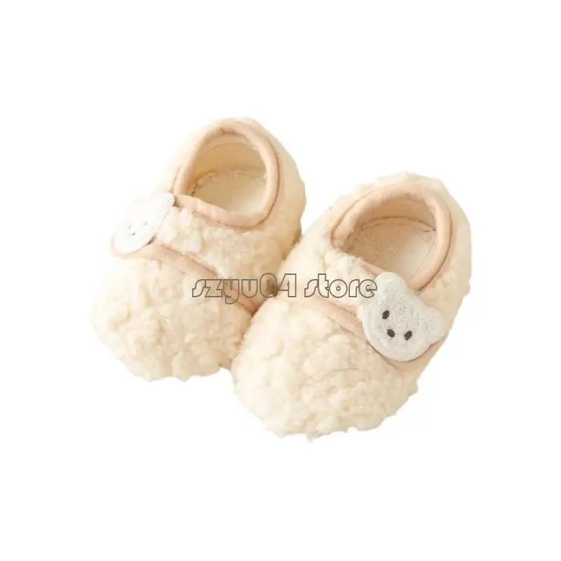أحذية أطفال بنمط حيوانات كرتونية 4X7D، أحذية أطفال حرارية، نعال ناعمة، أحذية المشي الأولى