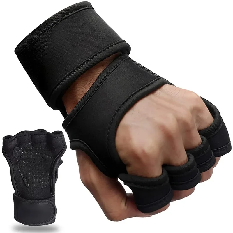 Training Sport Gloves Weightlifting Gloves for Men Women Body Building Gym Half Finger Non-Slip Hand Wrist Palm Protector Gloves