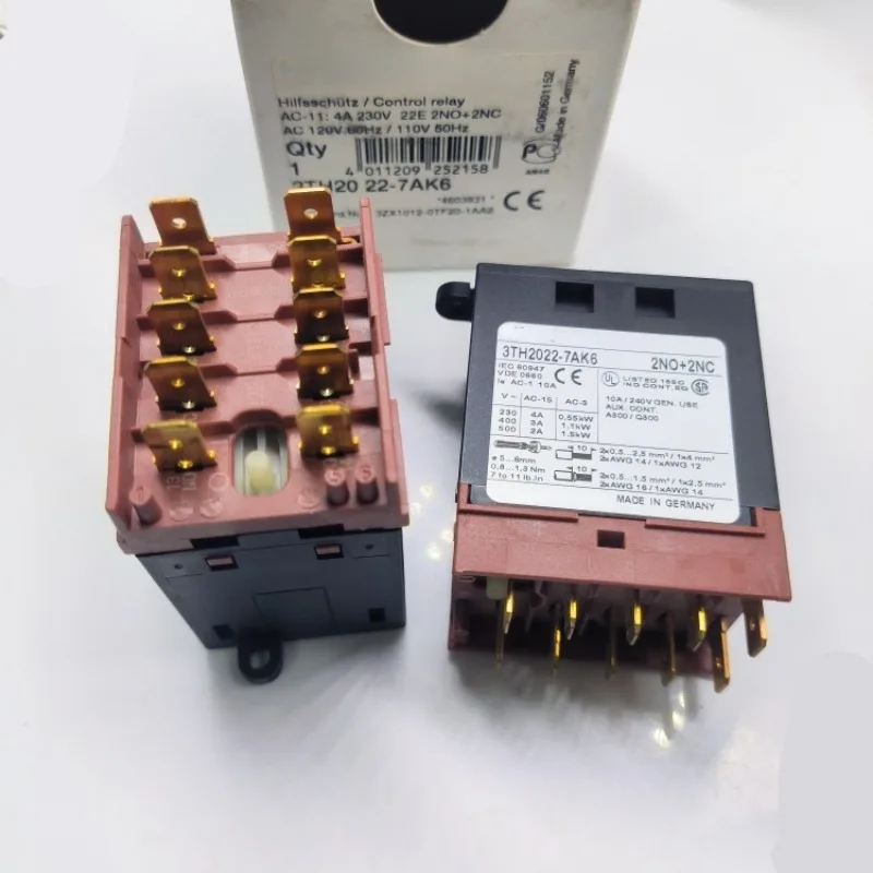 （Brand New Original）1pcs/lot 100% original genuine relay:3TH2022-7AK6 110VAC/120AC 3ZX1012-0TF20-1AA2 Elevator contactor relay