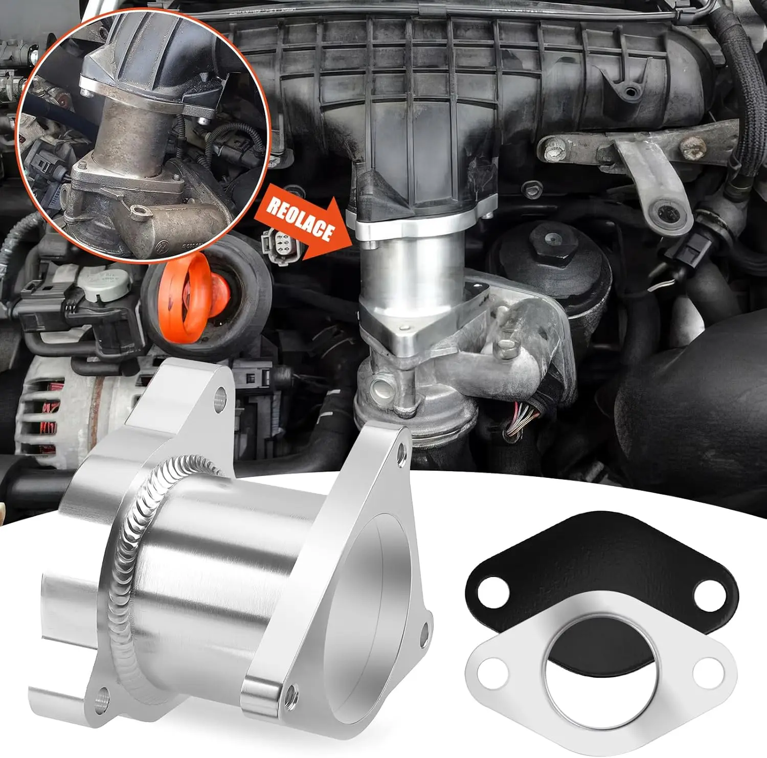 Car EGR Valve Assembly Replacement Hose Kit For VW Passat Jetta Beetle Touran Eos Golf Audi A3 A4 A5 A6 Skoda Octavia Seat Ibiza
