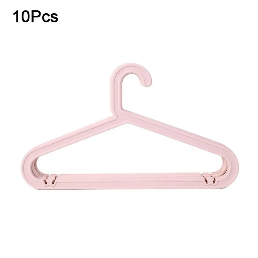 

10Pcs Plastic Children Coats Storage Hanger Nordic Style Non-Slip Clothes Drying Rack Traceless Clothes Display Hangers Closet