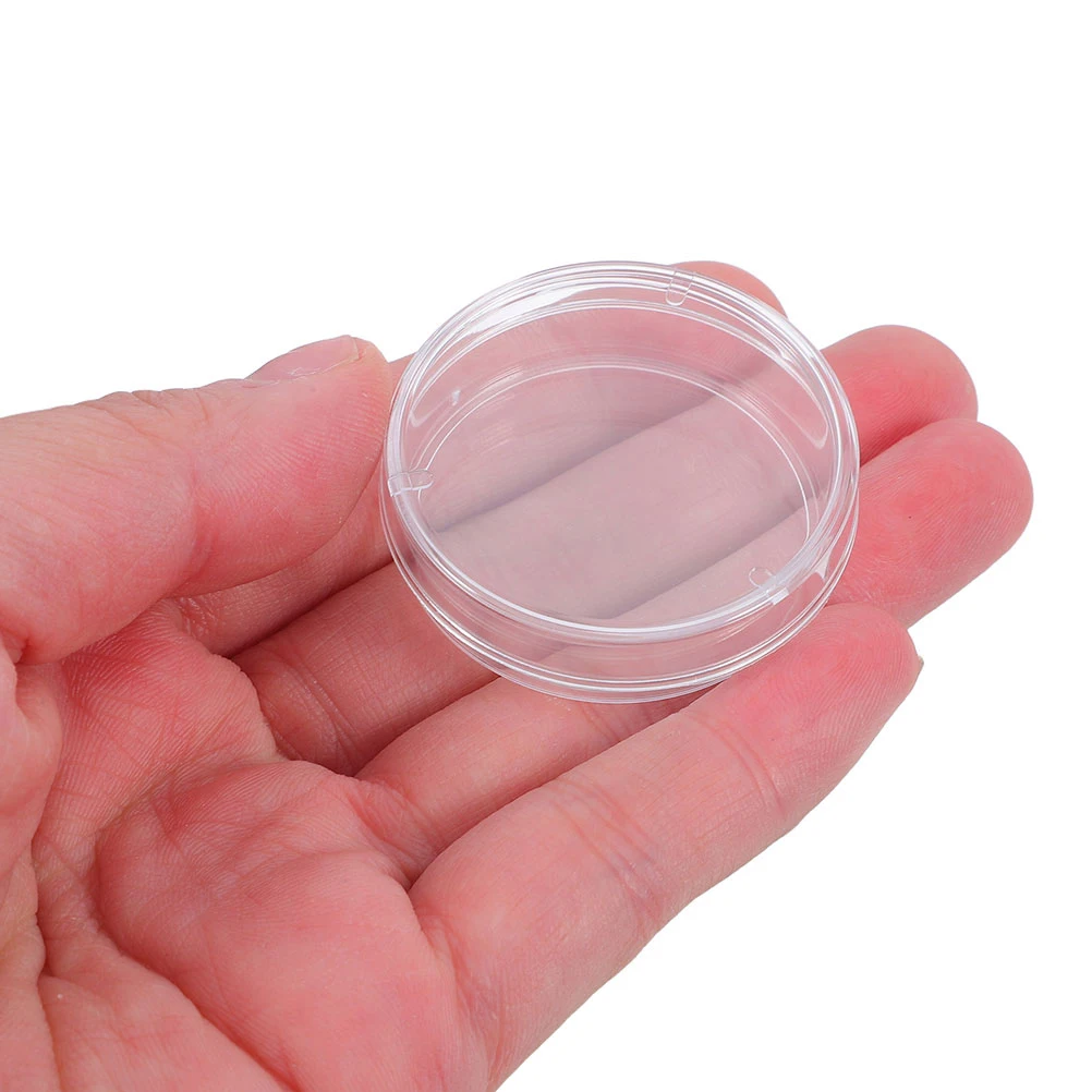 

100Pcs Transparent Petri Dishes 35mm Clear Plastic Culture Plates for Lab Cell Culture Microbiology Research Education