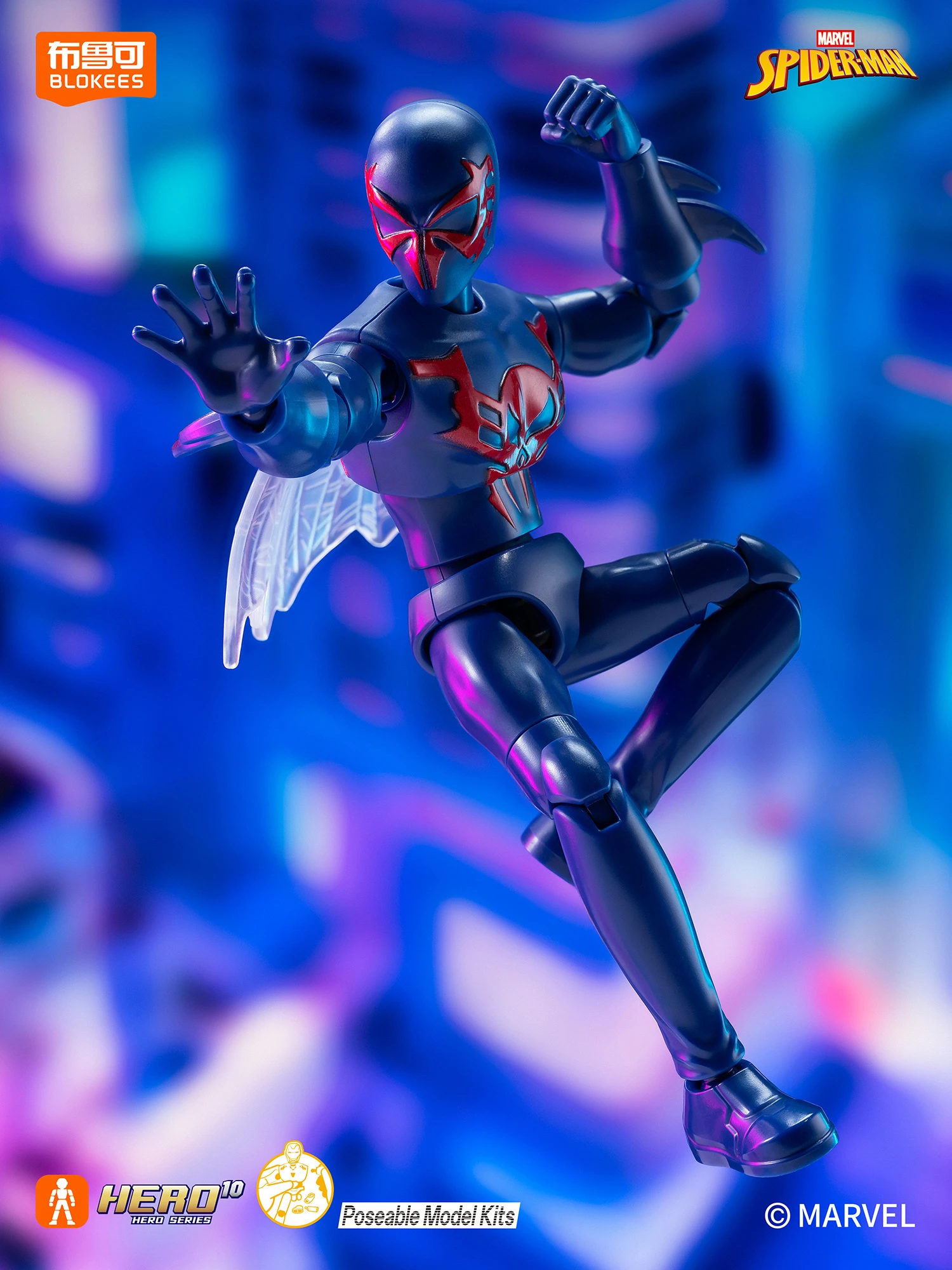 Original BLOKEES GV05 Venom SpiderMan Miles Morales Gwen Spider-Ham Doctor Octopus Mysterio Scorpion Action Figure Blind Box Toy - view 6