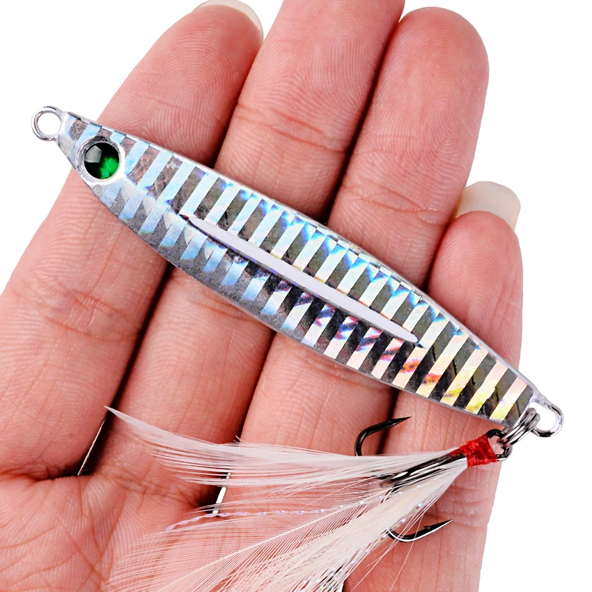 1pc Metal Spinner Cast Jig Spoon Fishing Lure 7-40g Sinking Hard Artificial Bait Fish Wobbler Carp Pike Sea Fishing Lures Tackle