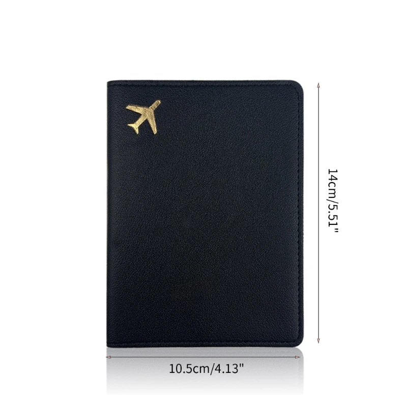 Durable Simple Plane Passport Holder for Men and Women Card Case Travel Gift