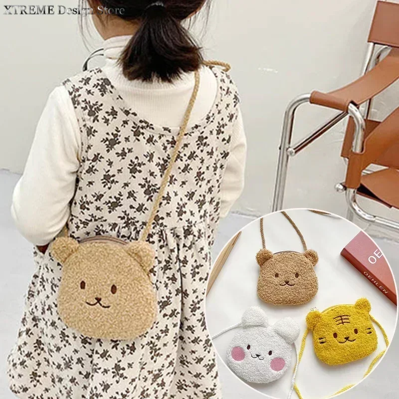 New Cartoon Rabbit Bear Kids Shoulder Bags Outdoor Leisure Children Shoulder Messenger Bag Boys Girls Zipper Pack