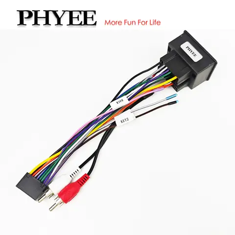 44Pin 라디오 배선 하네스 어댑터 16 핀 플러그 보조 오디오 커넥터 Chevrolet Spark Volt Aveo 용 자동차 안드로이드 케이블