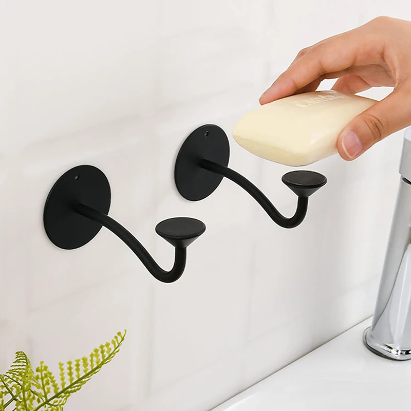 Soap Holder Self Adhesive Magnetic Soap Dish Hanging Holder Stainless Steel Bar No Drilling Soap Holder For Bathroom Storage