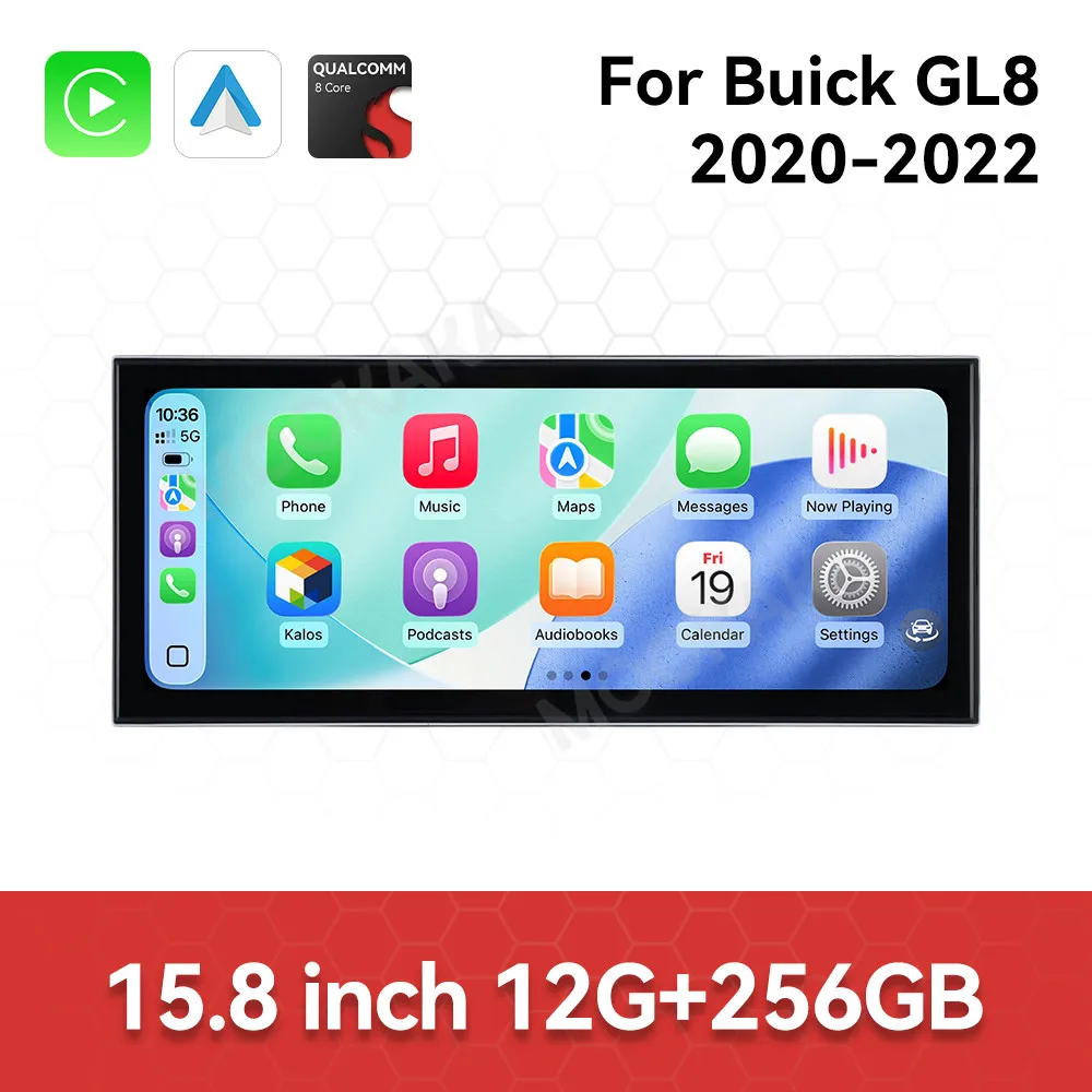 

Автомобильный радиоприемник с экраном 15,8 дюйма для Buick GL8 2020-2022, Android, GPS-навигация, мультимедийный видеостереоприемник, головное устройство